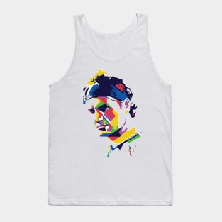 Roger Federer Abstract Colours Tank Top